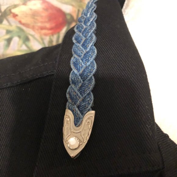 Sz S Watch LA Vintage 90’s Black Denim Vest - Picture 5 of 16